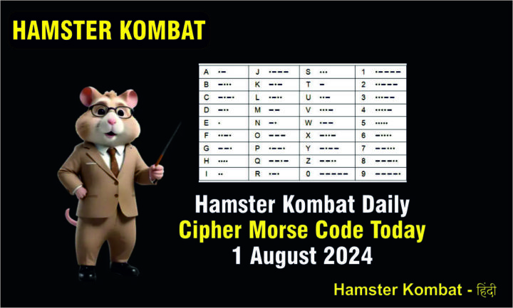 Hamster Kombat Daily Cipher Morse Code